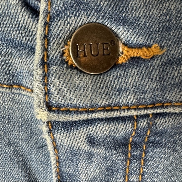 Hue Flannel Lined Denim Leggings NWT Sz 16 - Picture 6 of 16